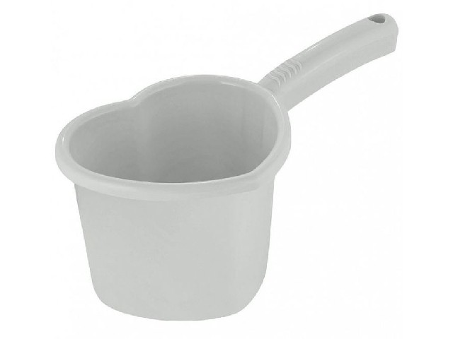 Ковшик для купания Lalababy Follow Me 1,4 л серое пёрышко